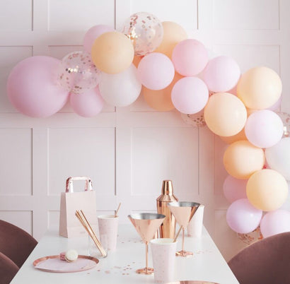 Matte Pink & Peach Balloon Arch Kit