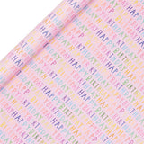 Pink Happy Birthday Roll Wrap