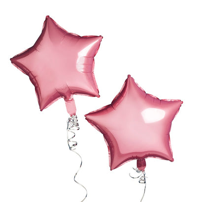 Pink Foil Star Balloons