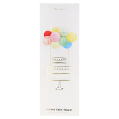 Rainbow Balloon Cake Topper