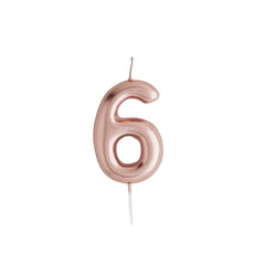 Number 6 Candle