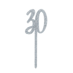 Glitter 30 Cake Topper