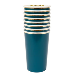 Teal Highball Cups
