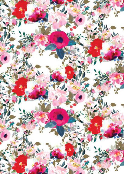 White Floral Roll Wrap